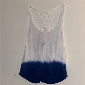 Forever 21 Blue and white ombré tank top